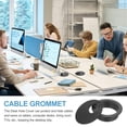 thumbnail image 7 of Desk Grommet 2", Plastic Desk Hole Cover Cable Grommet Cord Hole Cover Table Wire Organizer, Black 10 Pcs, 7 of 7