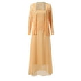 thumbnail image 5 of Njagoc3 Womens Long Sleeve Tie - Waist Maxi Dress, Solid Color, Casual Daily & Brunch Outfit, 5 of 6