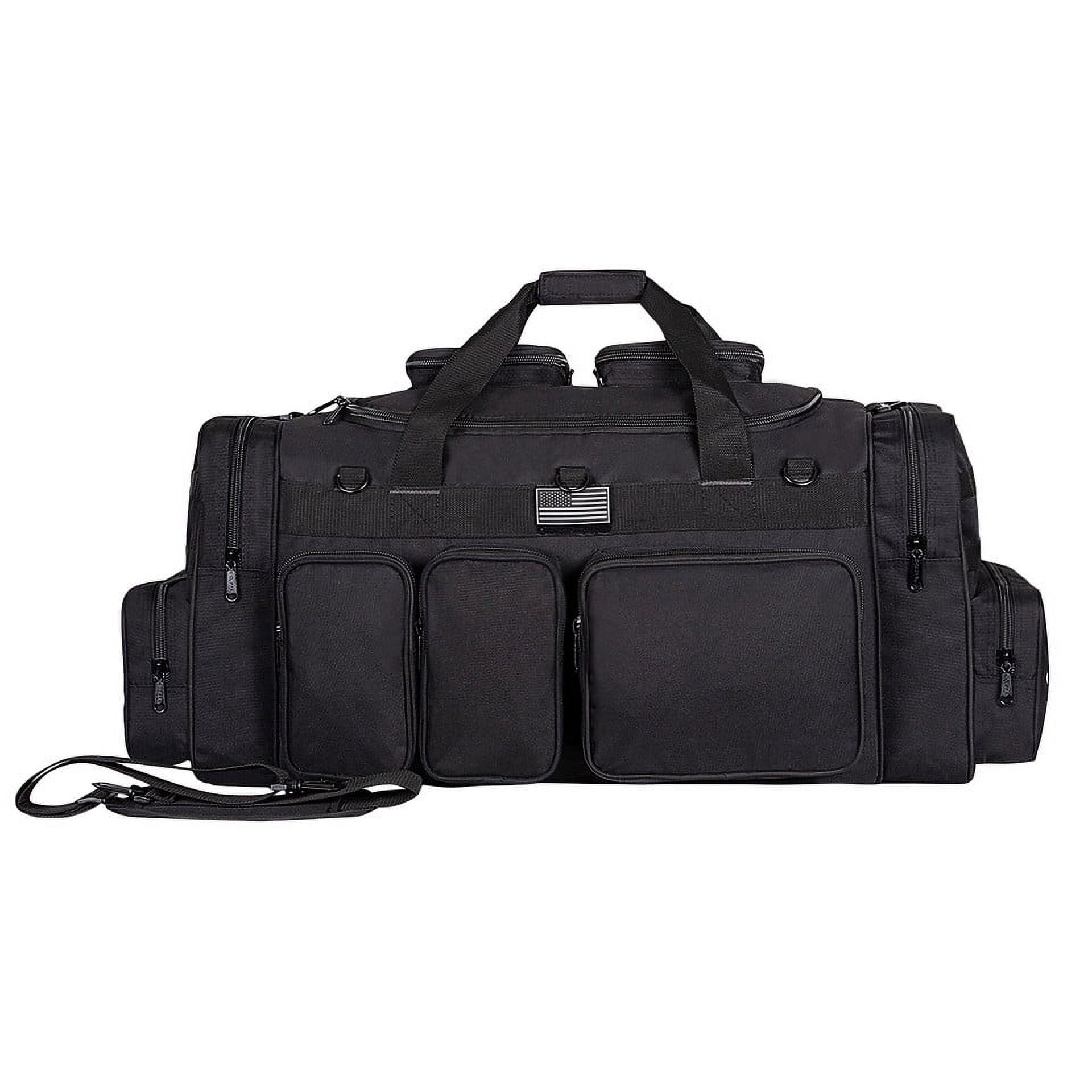 K-Cliffs Heavy Duty Sports Gear Duffel Gym Tote Outdoor Equpment Bag High Quality Travel Weekender Large 33 Inch Black