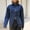 Dark Blue, variant on Women's Oversized Jean Jacket Vintage Washed High Neck Denim Jacket Asymmetrical Button Down Street Style Coat Dark Blue S(S)