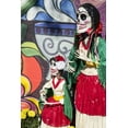 thumbnail image 2 of Kaveney, Wendy 17x24 White Modern Wood Framed Museum Art Print Titled - AZ, Phoenix Skeleton and mural at celebration, 2 of 4