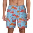 thumbnail image 2 of Goofa Flamingo Printed Men's Swim Trunks Board Shorts Quick Dry Mens Swimming Trunks with Compression Liner,Breathable Fit Hawaii Beach Shorts-XX-Large, 2 of 9