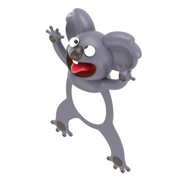 Seitruly Marcadores de animales de dibujos animados 3D ligeros e impermeables de PVC para lectura ligera y fina impermeable cartulina Tipo 7