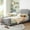 Gray, variant on Twin size, velvet - upholstered daybed | Blends well with various room decors