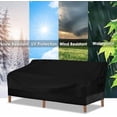 thumbnail image 5 of Heavy Duty Patio Sofa Cover, 100% Waterproof 3-Seater Outdoor Sofa Cover,Lawn Patio Furniture Covers with Air Vent and Handle (Black, 60"Wx35"Dx35" H), 5 of 5