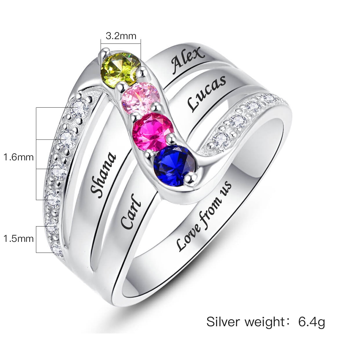 Promise Sterling Silver Rings For Couples |