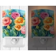 thumbnail image 2 of Ranunculus in Watercolor Ceramic Night Light 4 in x 6 in, 2 of 3
