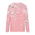 thumbnail image 5 of T-Shirt Blouse Décontracté à Manches Longues pour Femmes, Col Rond, Imprimé, 5 of 5