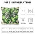thumbnail image 5 of Awypu  St Patricks Day Pillow Covers 18x18 Watercolor Green Lucky Clover Shamrock Grey Buffalo Plaid Decorative Throw Pillow Cases Farmhouse Decoration for Sofa Couch Bed, 5 of 5
