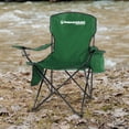thumbnail image 4 of Wakeman 300lb Capacity Camping Chair with Cupholder and Cooler, Green, 4 of 9
