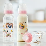 Parents Choice Standard Neck Bottle, 9 fl oz, Newborn 0+ Months, 3 Pack