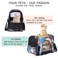 thumbnail image 3 of Santa Claus Premium Fabric Pet Bag - Durable 900D Oxford Cloth - Cozy Sherpa Base - Ideal for Cats - Adjustable Nylon Webbing Straps - 17x10x11.8in/43x26x30cm Size, 3 of 7