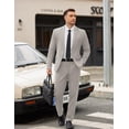 thumbnail image 4 of COOFANDY Men's 2 Piece Suits Classic Fit Suit Set 2 Button Blazer Jacket and Dress Pants for Wedding Business Prom, 4 of 9
