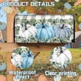 thumbnail image 3 of Autumn Fall Mailbox Cover Magnetic Blue Pumpkin Leaves Checkered Mailbox Wraps Post Letter Box Cover for Garden Yard Home Decor Standard Size 21" x 18", 3 of 6