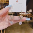 thumbnail image 3 of Boucles d'Oreilles Mode en Acier Inoxydable Rondes Pendantes pour Femmes, 3 of 6