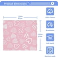 thumbnail image 5 of GZHJMY Valentine's Day Heart Cotton Washcloths Set of 4, 12"x12" Super Soft Absorbent Wash Cloths Bathroom Face Cloths Fingertip Towels for Gym Hotel and Spa, 5 of 7