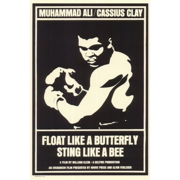 Float Like A Butterfly Sting Like A Bee Movie Poster 11 X 17 Walmart Com Walmart Com