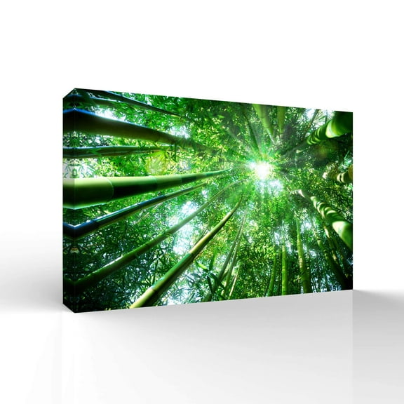 Wall26-Canvas Wall Art-Quiet Bamboo Grove-Giclee Painting Wall Bedroom Living House Decoration Home Art - 32x48 inches