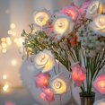 thumbnail image 3 of Cadena de luces LED de 1,5 m/4,92 pies con forma de rosa para colgar en el hogar, decoración para bodas, fiestas de San Valentín, recuerdos de boda, 3 of 5