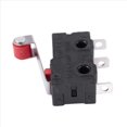 thumbnail image 4 of 50Pcs Micro-Roller Lever Arm Open Close Limit Switch Kw12-3 Pcb Microswitch,50 x Micro-roller switches,Black & Red, 4 of 8