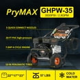 thumbnail image 5 of Steelite Gas Powered Pressure Washer with 3500 PSI Max and 2.8 GPM -Soap Tank and 5 Nozzles Set, 5 of 11