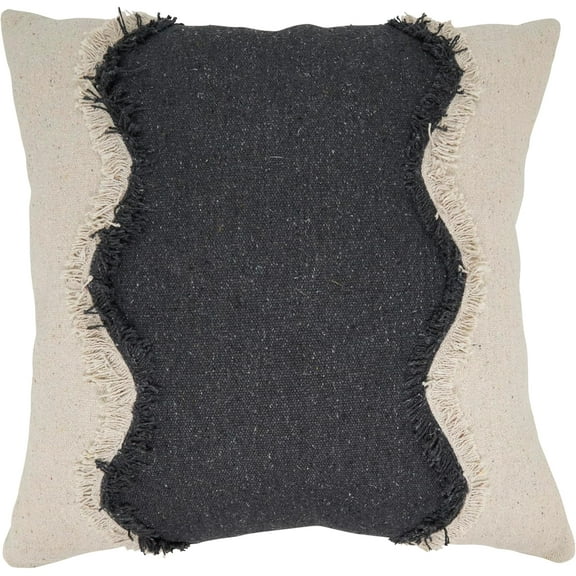 Playful Squiggle Fringe Pillow Cover