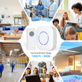 thumbnail image 4 of Surnice Wireless Cordless Electric Doorbell, White, 1 Button + 1 Doorbell, 4 of 7