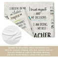 thumbnail image 5 of Teacher Gifts for Women Men- Soft Teacher Blanket with Teacher Daily Affirmations- Teacher Christmas/Appreciation Gifts, Thank You/Birthday/Retirement Gifts for Teachers/New Teacher, 60”×50”, 5 of 5