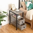 thumbnail image 4 of HOOBRO End Table Set of 2 w/ Drawers & Power Outlets Living Room Bedroom BG541BZP201, 4 of 5