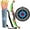 Green, variant on TEMI Bow and Arrow Set for Kids - Archery Toy Set - LED Light Up with Suction Cup Arrows, Target & Quiver, Indoor and Outdoor Toys for Children Boys Girls