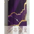 thumbnail image 6 of Purple Marble Sheer Curtains 96 Inch Length 2 Panels Set, Grey Gold Texture Vintage Farmhouse Art Voile Window Treatment Semi Sheer Long Curtains Drapes for Bedroom/Living Room/Kitchen 52"x96"x2, 6 of 7