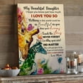 thumbnail image 3 of To My Beautiful Daughter Canvas – Heartfelt Message from Mom – Inspirational Wall Art for Her – Birthday, Graduation, or Just Because Gift, 3 of 4