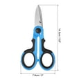 thumbnail image 2 of Uxcell Fishing Scissors Non-Slip Braided Serrated Edge Scissor with Plastic Shell Sheath, Blue, Black, 2 of 6