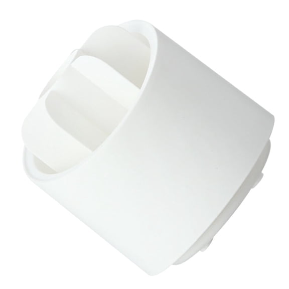GOOHOCHY Rotating Pen Holders White Plastic PP Desktop Organizer for Home