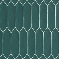Bedrosians Reine Picket Matte Ceramic Tile 3 x 12, Dark Teal (6.9 sq. ft./Case)