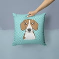 thumbnail image 2 of Dog Face Checkerboard Design Fabric Decorative Pillow, 2 of 4
