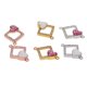 thumbnail image 4 of 1 piezas cuadradas conectores de corazón resultados de la joyería Charm Rose Gold + Red Sunnimix Encantos de conectores de corazón, 4 of 8