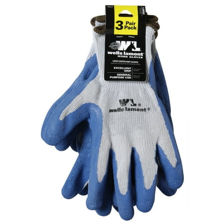 3pk Latex Coated Glove
