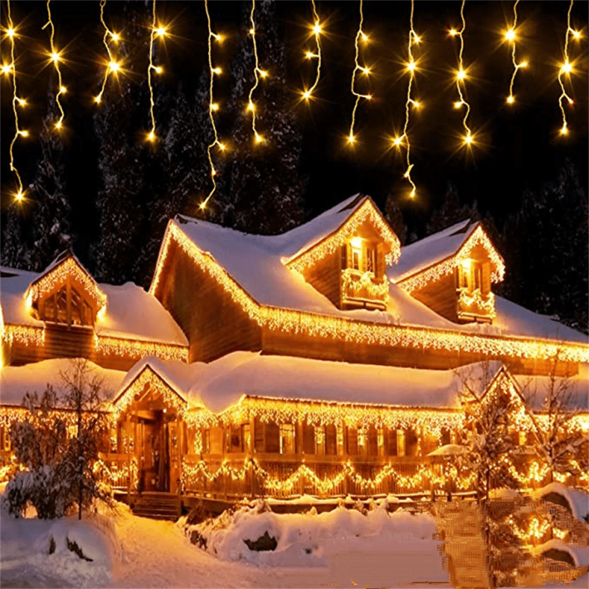 Porch christmas lights discount