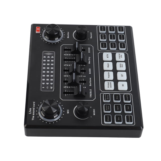 Mezclador de audio Estéreo, Mezclador de Sonido Profesional, Teléfono Inteligente Duradero para Computadora