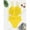 Yellow, variant on Liyamei Girls Two Piece Swimwear Solid Color Fashion Bikini With Ruffled Back And Tankini Top For Teens And Youth Kids One Piece Swimsuit