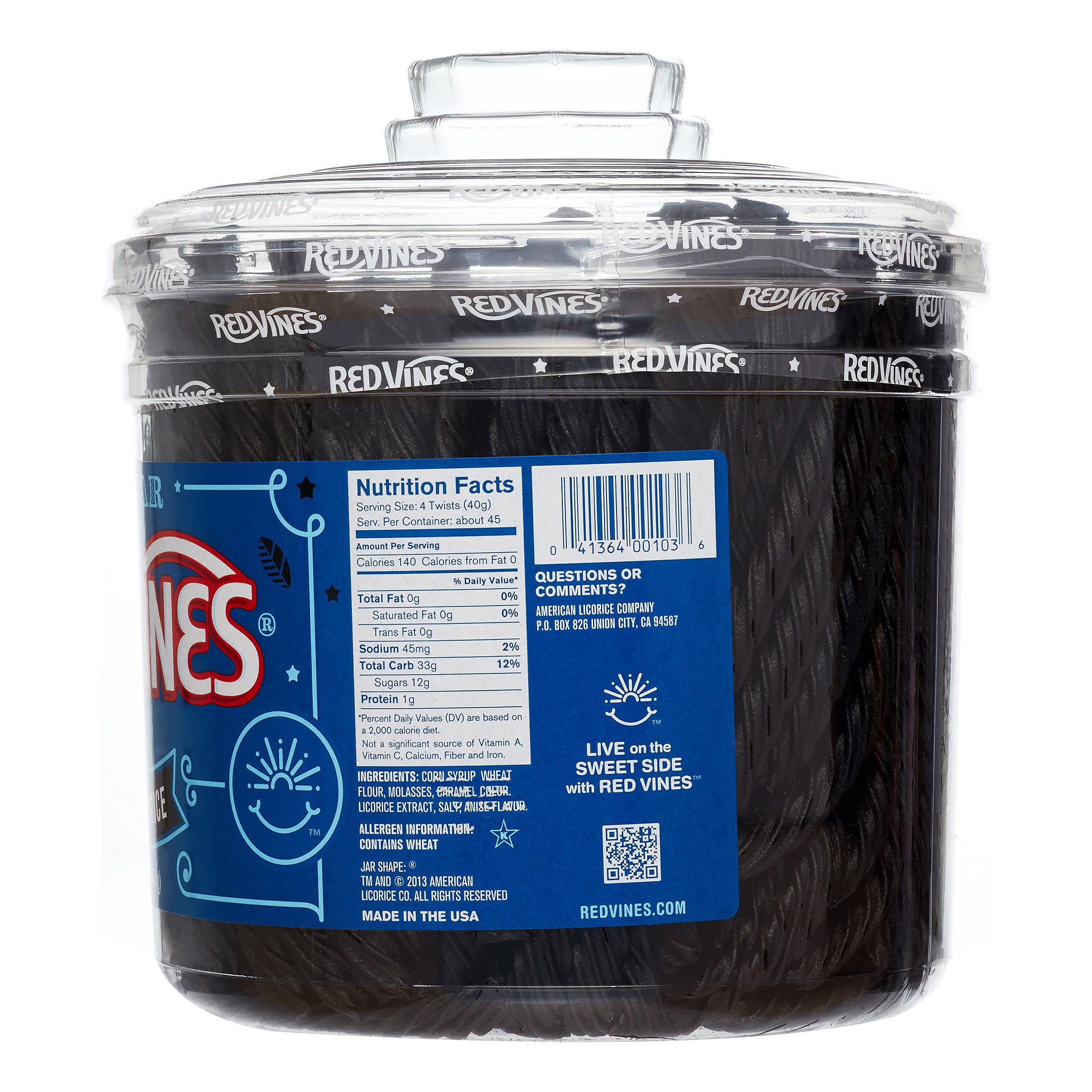Red Vines Black Licorice Twists, 4 Lb.