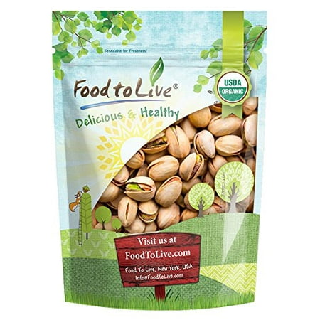 - Food to Live Organic California Pistachios (In Shell, Roasted and Salted, Non-GMO, Bulk) (2 Pounds)