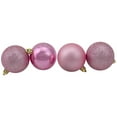 thumbnail image 3 of Northlight Shatterproof 4-Finish Christmas Ball Ornaments 2.5" (60mm) - Bubblegum Pink - 60ct, 3 of 3