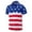 A-Watermelon Red730, variant on XIAONU Mens Patriotic Star Stripe Shirt Loose Short Sleeve Notch Neck Button Tees Tops Soft Stylish Casual Tees Shirts