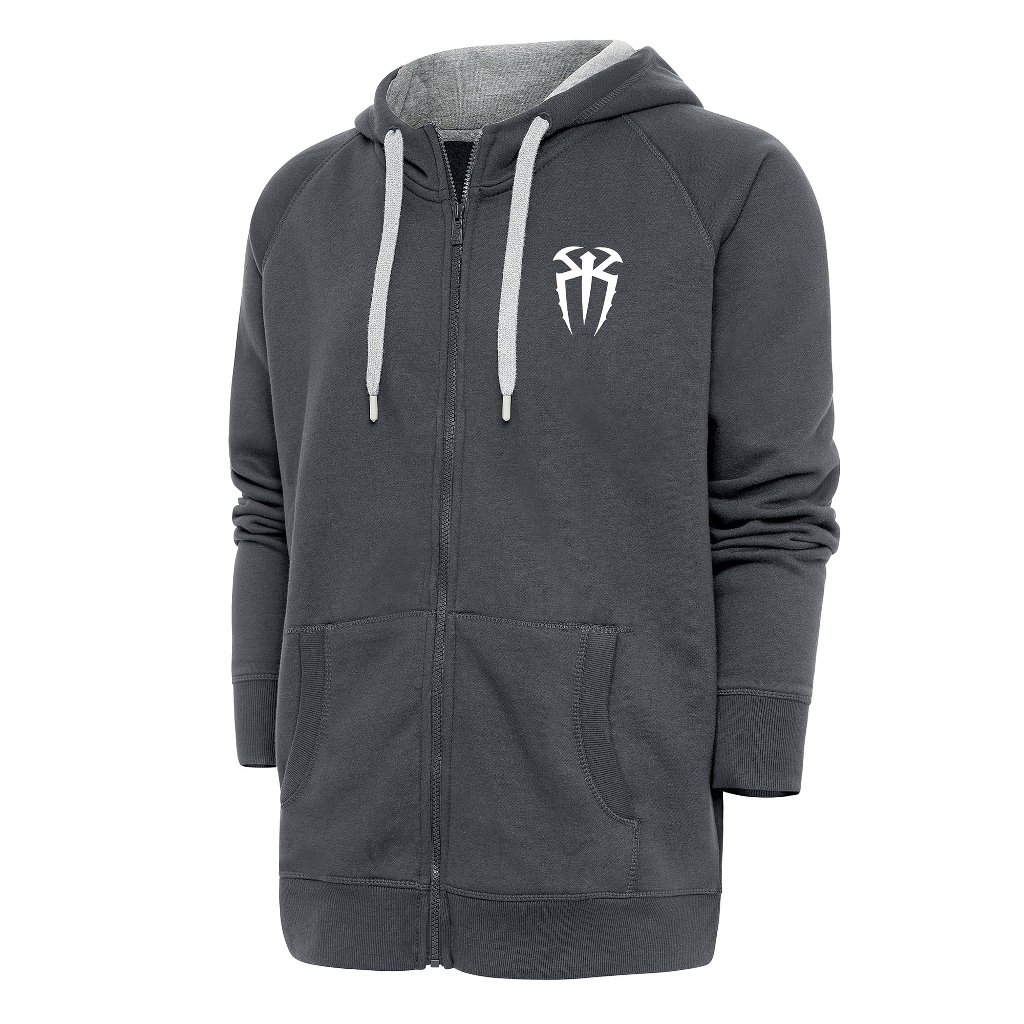 Men's Antigua Charcoal Roman Reigns Victory Full-Zip Hoodie - Walmart.com