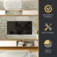 thumbnail image 2 of Faux Stacked Stone 3D Textured Wall Panel Sample | Sedona | 8"L x 8"H | Sample Size | Shore Stone, 2 of 6