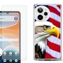 Phone Case for Cricket Icon Pro 2026, with Screen Protector, by OneToughShield - Eagle
