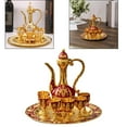 thumbnail image 3 of European Style Set Zinc Alloy Decorative Dispenser Decoration Collectible Plate Wedding Gift Drinkware Home Red Golden Rose, 3 of 8