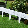 thumbnail image 4 of 40PCS Garden Fence Imitation Stone Plant Support Stake Outdoor Landscape Edging Decorative Border,A PVC Imitation Stone Gray, 4 of 5